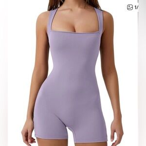 NWT QINSEN Womens Strappy Tank Top Tummy Control Bodycon Jumpsuit size 10